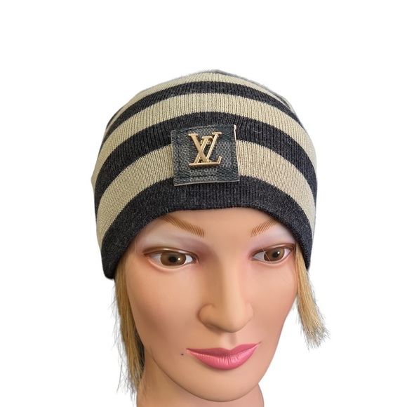 Accessories - UPCYCLE Charcoal LV Beenie